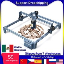 레이저조각기 레이저 컷팅기 각인기 Sculpfun s9 효과 조각 기계 410x420mm 초박형 빔 성형 기술 고정밀 절단, 나는 플러그