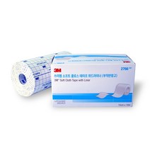 3M 소프트 크로스 테이프 위드라이너 부직반창고 2766 픽싱롤 15cmx10m, 1개
