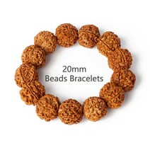 불교 원래 20mm 백단 비즈 팔찌 남자 나무 명상 팔찌기도 치유 티베트 Rudraksha 쥬얼리, [11] 11