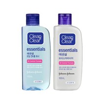 (24년5월20일까지)클린앤클리어 에센셜 오일 컨트롤 토너 100ml+에센셜 모이스춰라이저 로션100ml