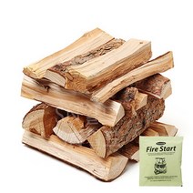 힐링캠핑 캠핑 장작 참나무 장작 10kg 장작 20kg 불멍, 참나무장작 18~20kg+화이어스타트1개