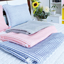 세이브더 국산 시어서커 여름홑이불, 마린, 핑크