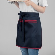 오투라이프에이프런 베이직 반앞치마 허리 앞치마, 네이비