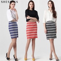 쉬즈미스 마린레이디 스트라이프 스커트