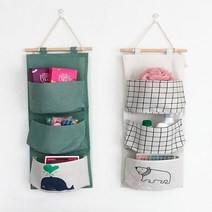 [우수제품]^^&&^^ 패브릭 소품수납 벽걸이 정리함 3포켓 패브릭포켓 패브릭수납포켓 벽걸이수납 월포켓 벽, 3포켓 아이보리-곰