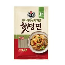 CJ더마켓 중국당면 잡채레시피 탑티어 백설 자른햇당면 잡채 명절음식 잔칫집 500G, 2개