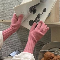 선빛 멜로 니트 장갑 터치 가능 겨울 방한 따뜻한 귀여운 손가락 롱