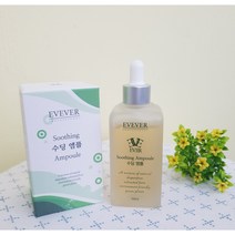 [이브에버] 수딩 앰플 100ml 피부진정 예민피부 피부결정리 수분영양공급 피부관리실전용 홈케어 사은품 시트팩6종 + 샘플6종 무료증정