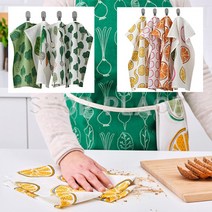 이케아 행주 40x30cm 토르브플뤼 4p 1set 북유럽 감성 주방타월 순면, 과일 (704.930.46)