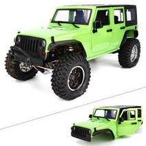 사용 가능한 313mm 바디 휠베이스 쉘 바디 케이지 110 rc 크롤러 자동차 scx10 scx10 ii trx4 90046, 초록