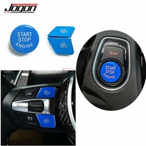스티어링 휠 Blue M1 M2 BMW F06 F10 F32 F30 F22 F20 용 엔진 시작 스톱 버튼 커버 트림으로 스티어링 휠, 한개옵션0