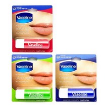 [댕이몰] Vaseline 립케어 스틱용 립밤 3종류, 1개, 로지립스