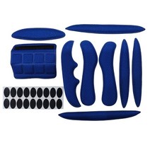 1 세트 사이클링 헬멧 패드 밀봉 스폰지 자전거 전기 오토바이 승마 헬멧 벨크로 라이닝