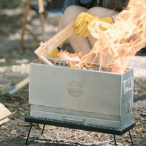 캄푸스 하이토하이크 감성 캠핑 멀티 BBQ 그릴 2차연소 2중연소 미니 야외 불멍 바베큐 DOD 도플갱어 화로대, 2차연소 스텐레스 화로대