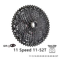 SUNSHINE MTB 자전거 11 속도 프리휠 카세트 플라이휠 S 28/32/36/40/42/46/50T/52T SRAM 부품, 13 11-52T Black