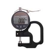 휴대용 플라스틱 다이얼 디지털 두께 게이지 0-12.7mm 마이크로 미터 LCD 디스플레이 도구 캘리퍼스, Black