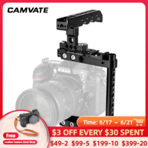 캐논 550D 500D 450D 760D 7D MarkII 5D MarkII 5D MarkIII 5DS 5DSR D7000 D7100 a58 a7 a7II A99 GH5 용, 01 Camera Cage Rig