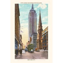 (영문도서) Vintage Journal Fifth Avenue Empire State Building New York City Paperback, Found Image Press, English, 9781669508540