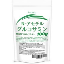 서플리먼트 JAY＆CO. (ジェイアンドシーオー) JAYCO. N- 아세틸글루코사민 100% 파우더 100G (100 000MG), 100G X 1, One Color, 1개