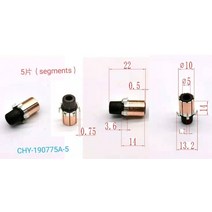 5x10x22mm 5p 구리 바 교류 발전기 모터 정류자 미니 드릴 용 1 개, 05 1pc