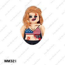 [레고공식] 뉴 할로윈 페스티벌 공포 영화 캐릭터 미니 액션 피규어 블록 브릭 클래식 인형 모델 어린이 장난감 선물 신제품, [20] WM321