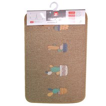 모던 자수 발매트 선인장, 없음