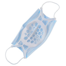 막둥이와망고 벌집 마스크 가드 실리콘 일체형, 흰색벌크형