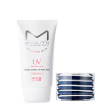 맥퀸뉴욕 UV 데일리 매트선크림 50g SPF 50+ PA+++ +루비셀 퍼프 5p SET, 10세트