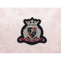 107227 와펜 수입 금속 인도 자수 패치 가방 코트 고급 양복 장식 부자재 휘장 흉장, D