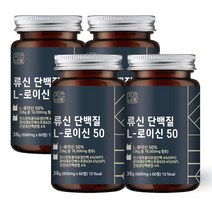 자연바름 [순도 99.7%] 류신 타블렛 근육단백질 류신 단백질 알약 프리미엄 정, 4개