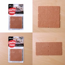 마트498 사각 바닥보호패드 4x2cm12p 소음방지 스크래치방지 충격방지패드 장판보호 층간소음재 바닥완충재 식탁의