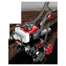 소형 경운기 경작기계 논두렁 조성기 두둑 성형기, 2 행정+위딩 휠+엔진 오일