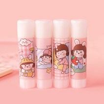 PVA 귀여운 만화 솔리드 접착제 사무용품 9g 스틱 좋은 문구 학생 귀여운 학교 용품, 03 C 1pcs random_01 9G
