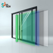 썬샵 국내생산 무점착필름 1mX5m 암막필름 단열시트지 자외선차단 냉열차단, 오션블루5m
