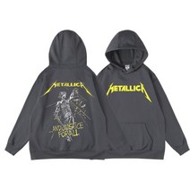 Metalica 남성 올드스쿨 후드티셔츠 록메탈 팬굿즈 메탈리카후드티