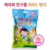 캐리와 친구들 비타C 1000정 1개 비타민C 복숭아맛, 1개+맑은누리손소독티슈