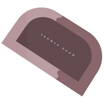 비 욕실 깔개 물 흡수성 규조류 진흙 목욕 매트 홈 샤워 매트 주방 욕실 욕조 용 매트 두꺼운 기계 세척, 규조토 폴리에스터 섬유, 카메오 브라운 45X75cm