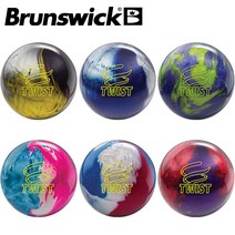 브런스윅 트위스트 볼링공 소프트볼 훅볼 (공인구), 11 파운드, 레드/퍼플