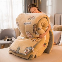 양모이불 겨울 알파카 이불 폴리에스터 양면 플리스 셸 슈퍼 따뜻한 양모 이불 깃털 패브릭 충전 담요 겨