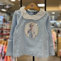 코코리따 **60%OFF** 아이들이 좋아하는 @겨울왕국@ 공주님 스팽글 반전~~티셔츠!! 땡땡이에 프릴까지 ~ 너무 예쁘다!!