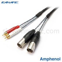 카나레 2채널 오디오케이블 2AT23M2PR Amphenol (2)RCA-(2)XLR(Male)타입 1미터