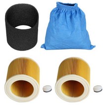 노 브랜드 섬유 필터 백 습식 및 건식 폼 Karcher MV1 WD1 WD2 WD3 진공 청소기 V 용 HEPA, 진공 청소기 액세서리
