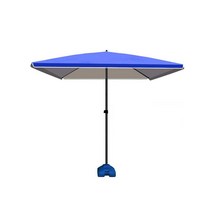 대형 우산 파라솔 펜션 글램핑장 캠핑 암막 바닷가, 베이스가 있는 파란색 2.5x2.5