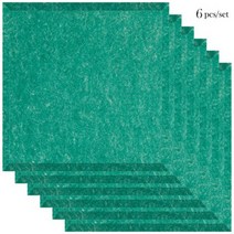 흡음판 흡음 부스 실내 방음벽 홈 뮤직 스튜디오용 음향 처리 패널 방음 벽 개, 30-Gemstone Green, 0.9cm Medium density