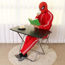 코멧토 접이식 스탠드 사각 테이블, 블랙