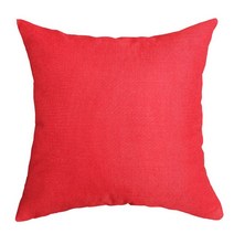 일반 린넨 베개 커버 40x40cm 북유럽 소파 허리 홈 데코 단색 케이스