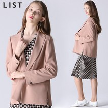 리스트 리스트 피크드 라펠 오픈 재킷