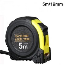 Precise Clear Steel Tape Measure Retractable 3M 5 Meters Thickened Selflocking Rubberized Woworking, CHINA, 5M 19MM