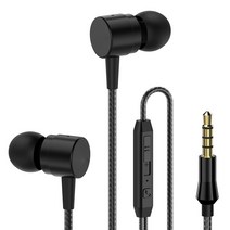 아연 합금 전화 3.5mm 이어폰형 헤드폰 스테레오 베이스 핸즈프리 통화 유선 이어 버드 내장 마이크 헤드셋 이어폰, 유형 1