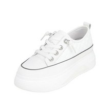 [AK수원점] 바바라 소가죽 경량 퀼팅 키높이 스니커즈 BBG165WT